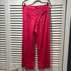 Maeve Collette Cropped Linen Blend